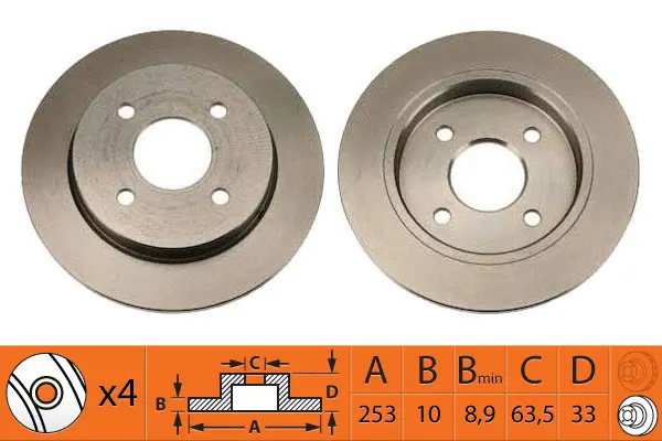 Disque de frein SB BR51103