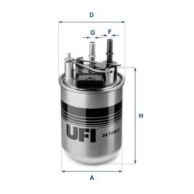 Filtre à carburant UFI 24.104.01