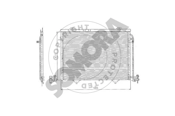 Condenseur, climatisation SOMORA 171260A