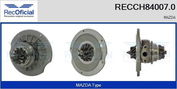 Groupe carter, turbocompresseur RECOFICIAL RECCH84007.0