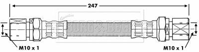 Flexible de frein BORG & BECK BBH6945