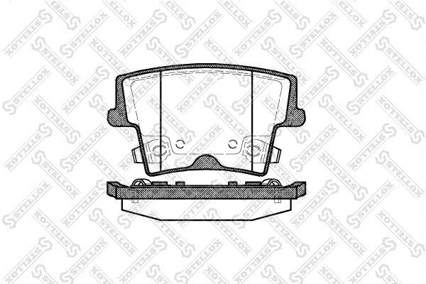 Kit de plaquettes de frein, frein à disque STELLOX 1138 008-SX