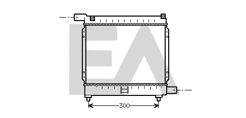 Radiateur, refroidissement du moteur EACLIMA 31R50024