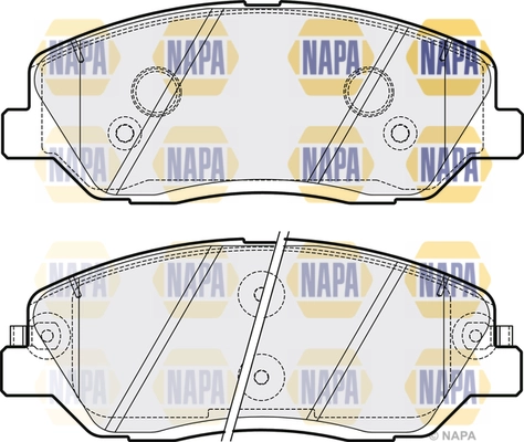 Kit de plaquettes de frein, frein à disque NAPA NBP1379