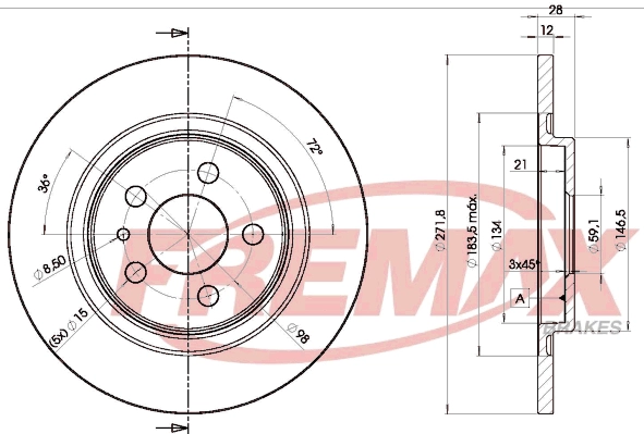 Disque de frein FREMAX BD-4679