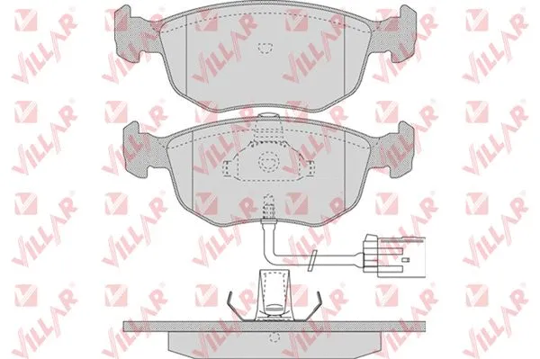 Kit de plaquettes de frein, frein à disque VILLAR 626.0745