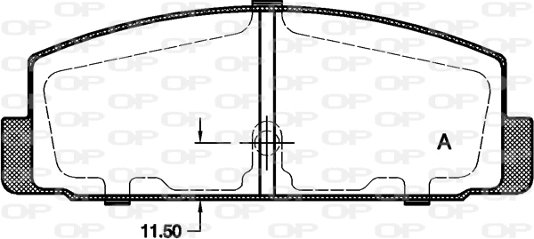 Kit de plaquettes de frein, frein à disque OPEN PARTS BPA0179.30