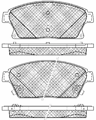 Kit de plaquettes de frein, frein à disque BSF 10960