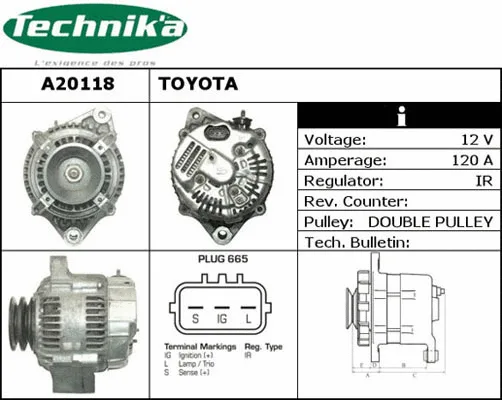 Alternateur Technika A20118