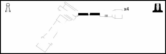 Kit de câbles d'allumage LEMARK HOES630