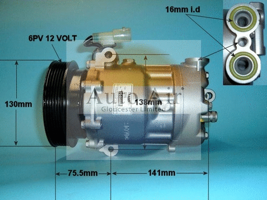 Compresseur, climatisation AUTO AIR GLOUCESTER 14-1261R