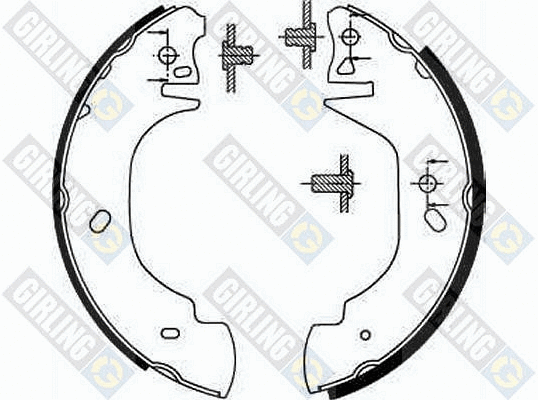 Jeu de mâchoires de frein GIRLING 5186293