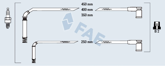 Kit de câbles d'allumage FAE 85126