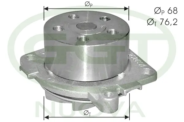 Pompe à eau, refroidissement du moteur GGT PA11022