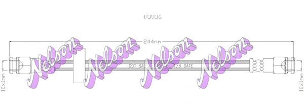 Flexible de frein KAWE H3936