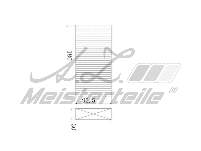 Filtre, air de l'habitacle A.Z. Meisterteile AZMT-41-010-1593