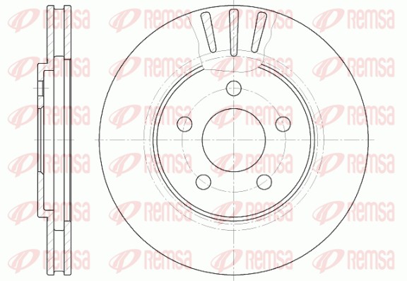 Disque de frein REMSA 6947.10