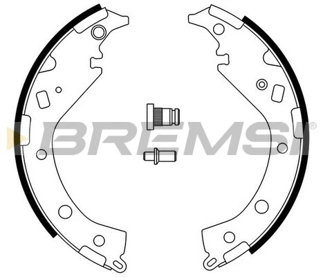 Jeu de mâchoires de frein BREMSI GF0954