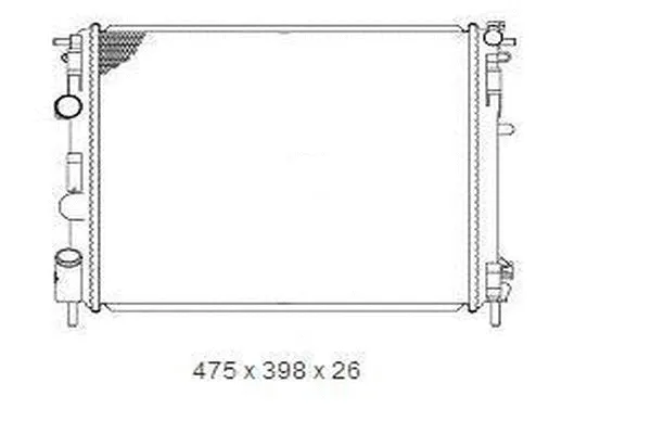 Radiateur, refroidissement du moteur ORDONEZ 2065025
