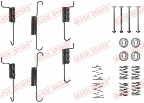 Kit d'accessoires, mâchoires de frein de stationnement KAWE 105-0823