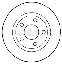 Disque de frein BORG & BECK BBD4684