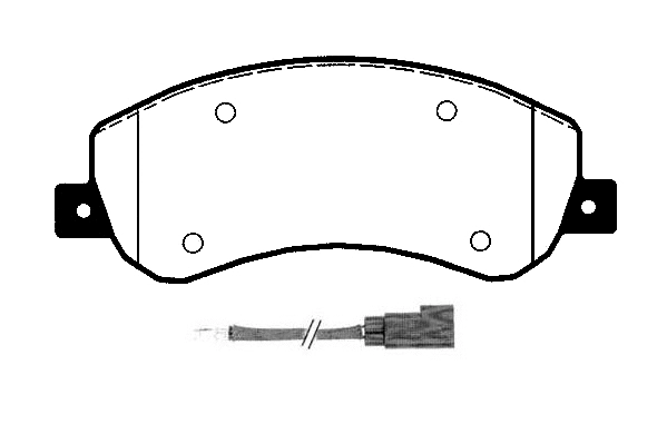 Kit de plaquettes de frein, frein à disque Technika 01673A