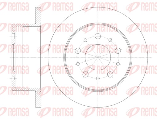 Disque de frein REMSA 61120.00