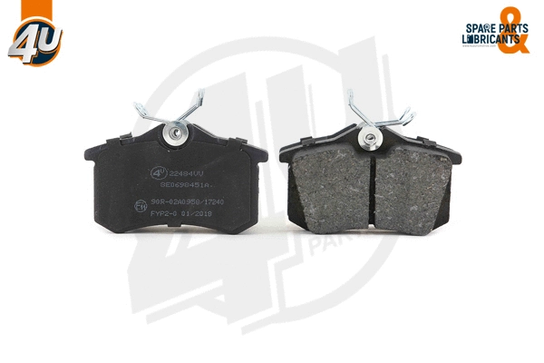 Kit de plaquettes de frein, frein à disque 4U Autoparts 22484VV
