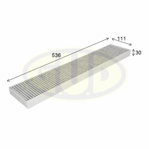 Filtre, air de l'habitacle G.U.D. GCF5480C