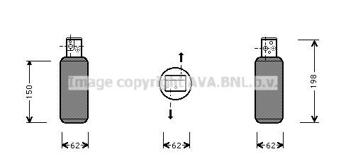 Filtre déshydratant, climatisation PRASCO SBD044