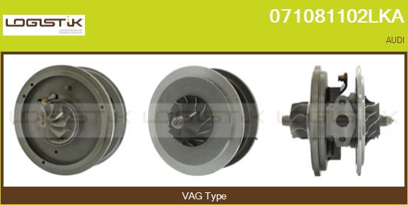 Groupe carter, turbocompresseur LGK 071081102LKA