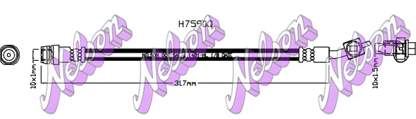 Flexible de frein KAWE H7590Q