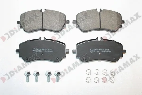 Kit de plaquettes de frein, frein à disque DIAMAX N09910