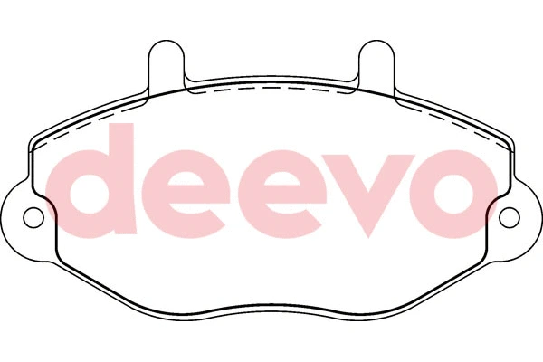 Kit de plaquettes de frein, frein à disque DEEVO BP62400