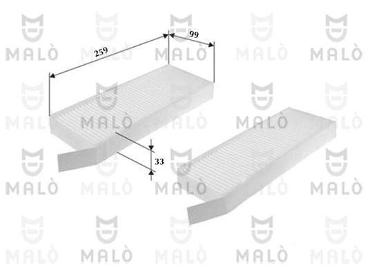Filtre, air de l'habitacle AKRON-MALÒ 1532101