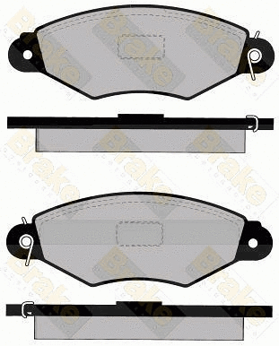Kit de plaquettes de frein, frein à disque Brake ENGINEERING PA1155