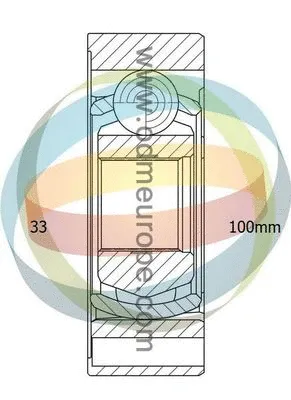 Jeu de joints, arbre de transmission 4X4 ESTANFI EST-14-216041