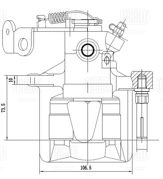 Étrier de frein TRIALLI CF 032115