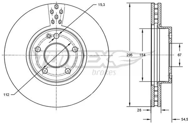 Disque de frein TOMEX Brakes TX 72-91