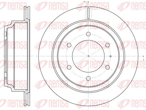 Disque de frein REMSA 6515.10