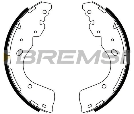 Jeu de mâchoires de frein BREMSI GF0877