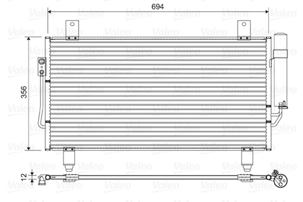 Condenseur, climatisation VALEO 822599