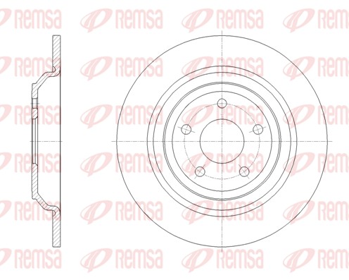 Disque de frein REMSA 62095.00