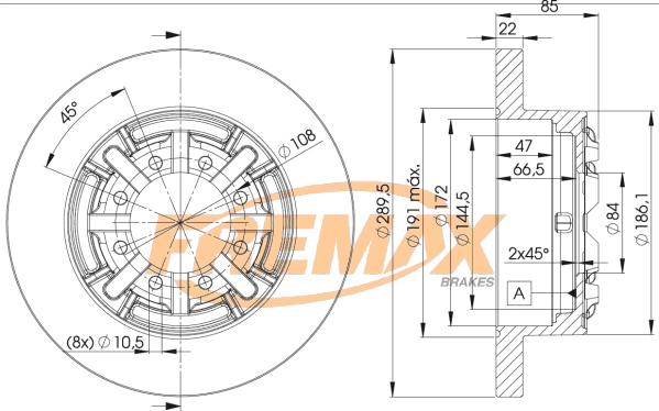 Disque de frein FREMAX BD-8773