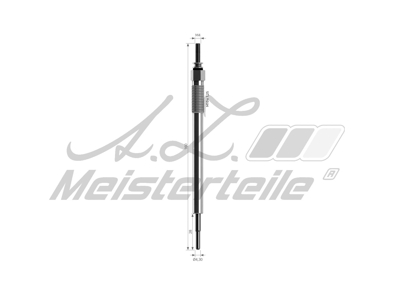 Bougie de préchauffage A.Z. Meisterteile AZMT-49-040-1045