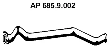 Tuyau d'échappement EBERSPÄCHER 685.9.002