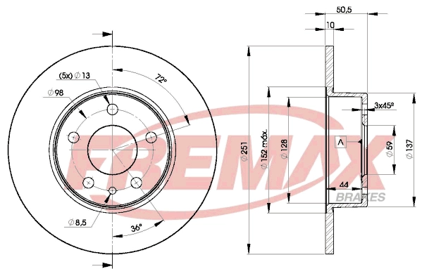 Disque de frein FREMAX BD-8684