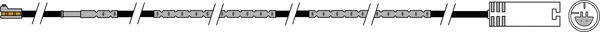 Contact d'avertissement, usure des plaquettes de frein JURATEK JCW287