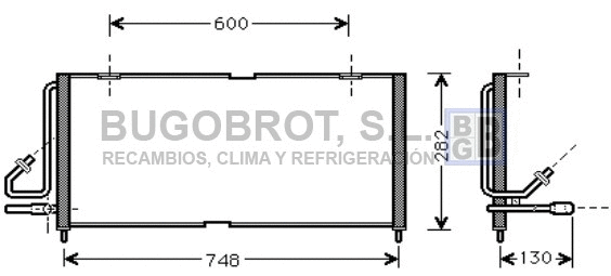 Condenseur, climatisation BUGOBROT 62-JE5027