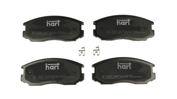Kit de plaquettes de frein, frein à disque HART 215 258